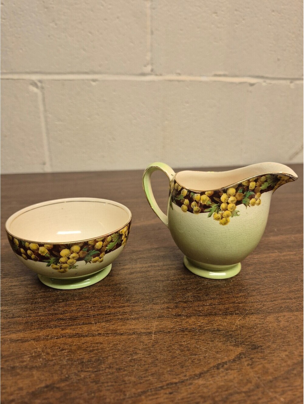 Royal Winton Grimwades Vintage Creamer and Sugar Bowl Set